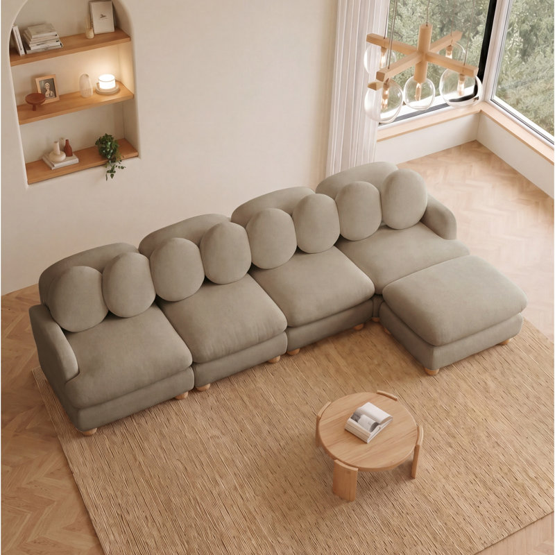 Grand sofa modulaire en coin