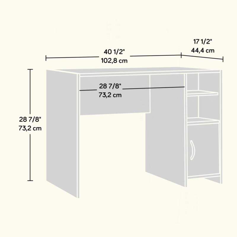 Bureau spacieux et durable avec tablette réglable, parfait pour le bureau à domicile et les petits espaces.