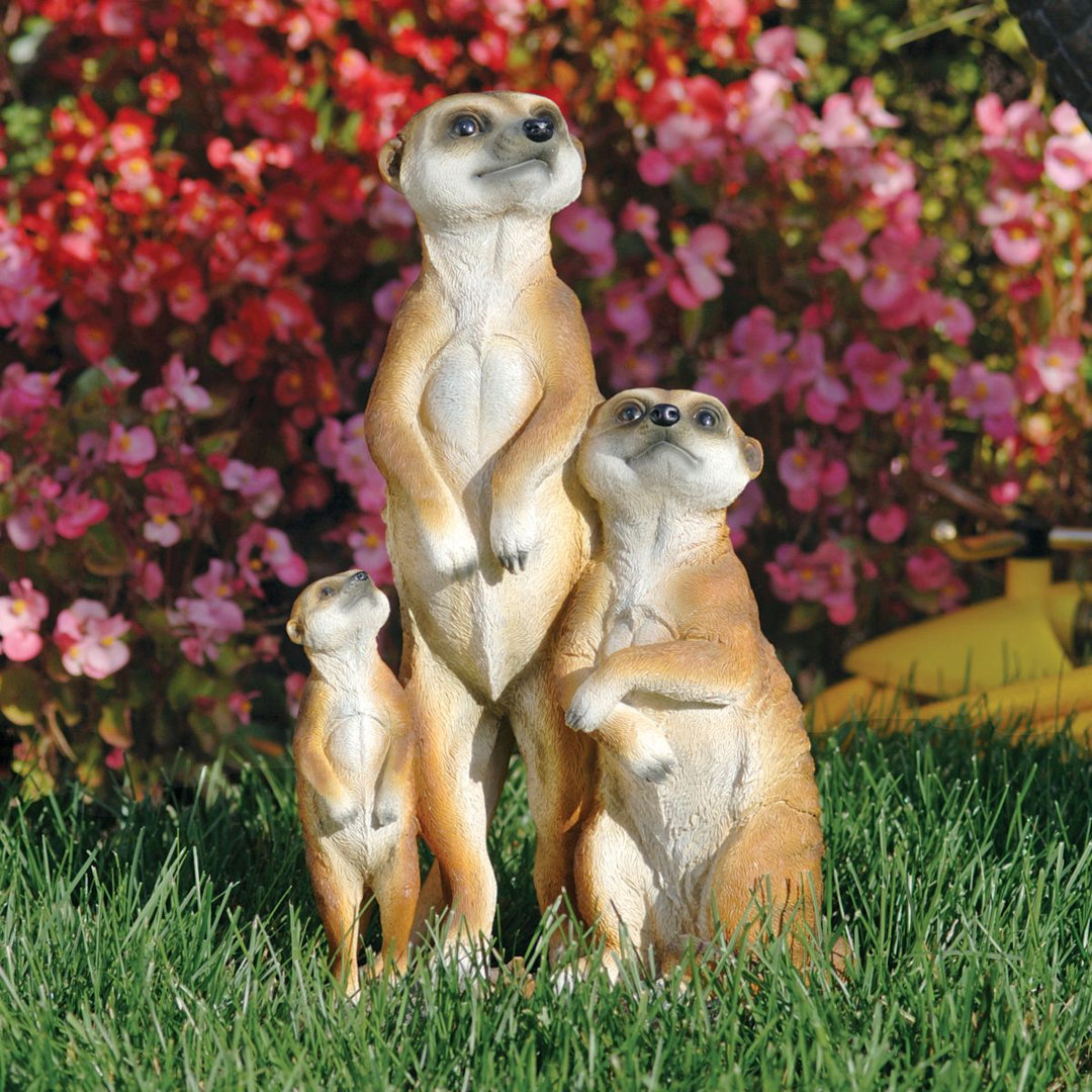The Meerkat Family Statue Design Toscano