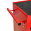 Chariot à outils à 6 tiroirs, 4, construction en acier, verrouillage par clé, comptoir lisse, acier rouge et noir 20,71 x 12,76 x 26,08 pouces, roues universelles-367072894