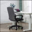 Chaise de bureau en lin Majeris-2110083597