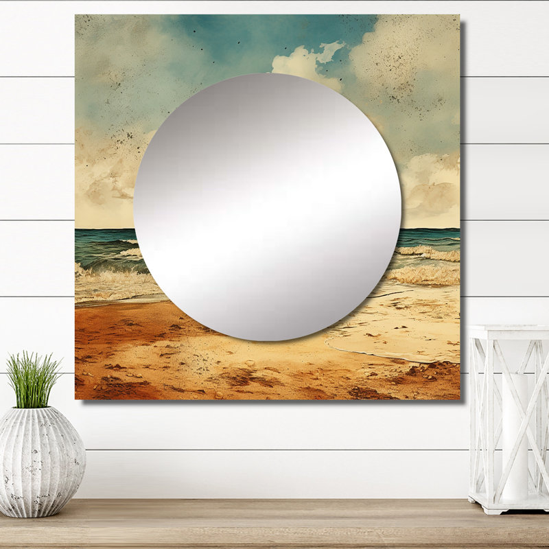 Miroir mural Laraine - Beach & Ocean, 29 po x 29 po