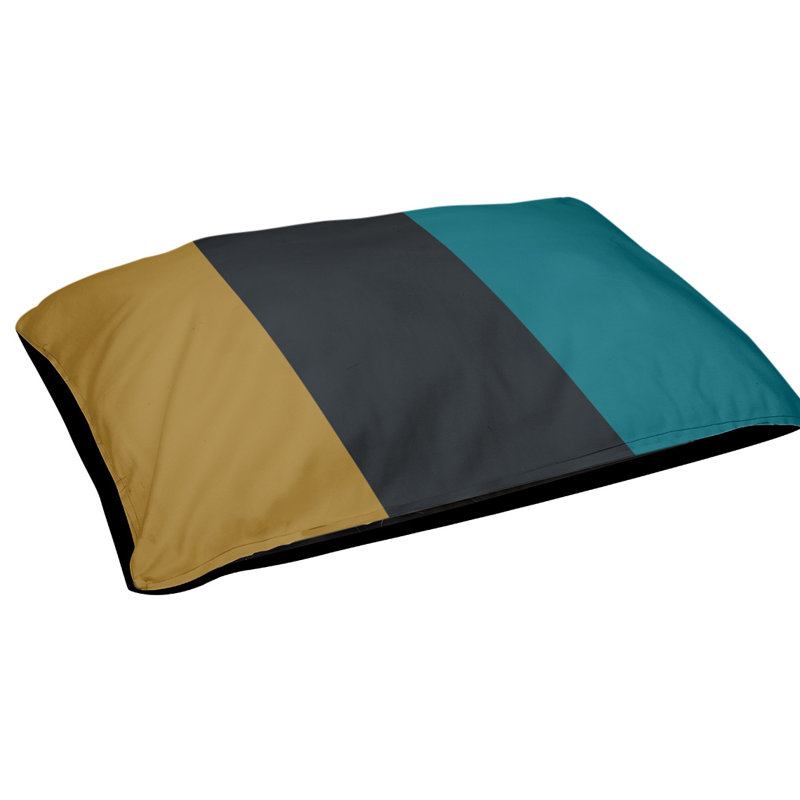 Coussin pour chien Auburn, Très grand (l 50 po x P 40 po x H 7 po), Noir / rouge