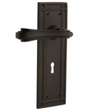 Mission Plate Passage (Hall & Closet) with Decorative Keyhole and Fleur Lever