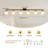 6 - Light 47.24" Linear Glass Dimmable Flush Mount