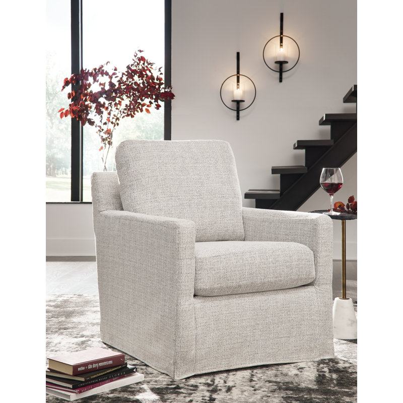 Aughnahoy Swivel Armchair, Ivory