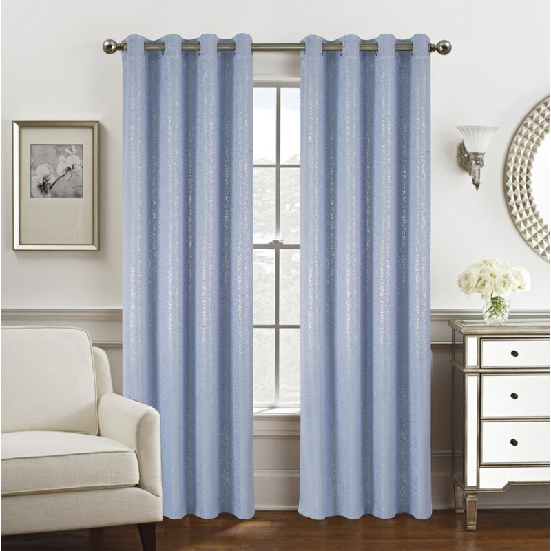 Rideau occultant en polyester Tampere, L 54 po x L 84 po, Blush