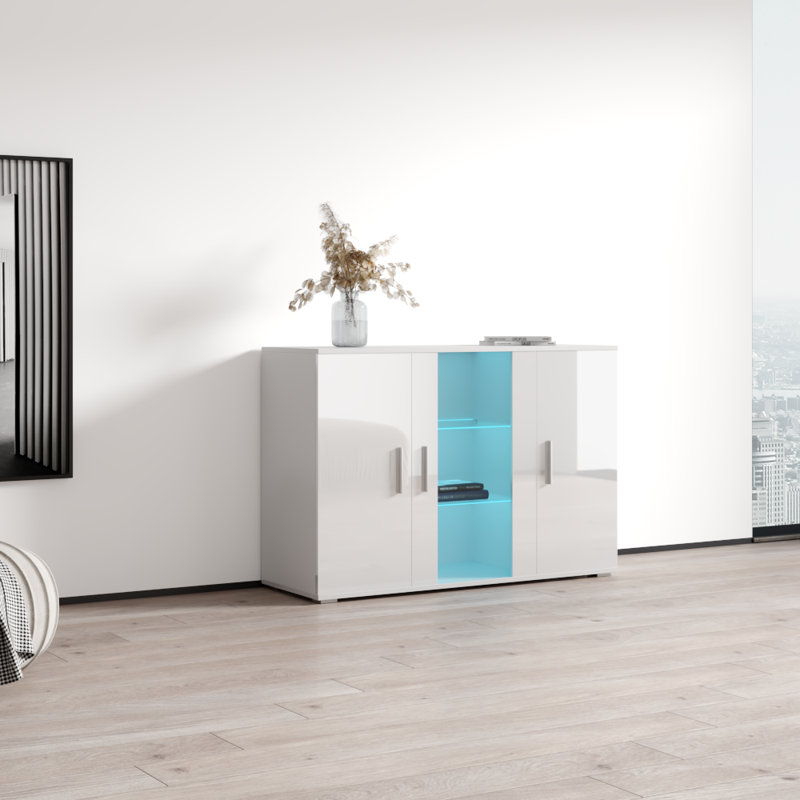 Sabala 47" Wide Sideboard, White