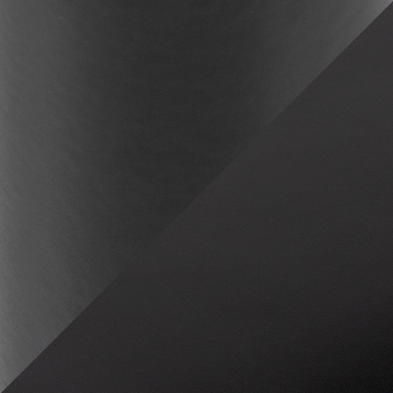 Banc en métal noir et similicuir noir, Noir