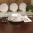 French Perle White 12-Piece Dinnerware Set