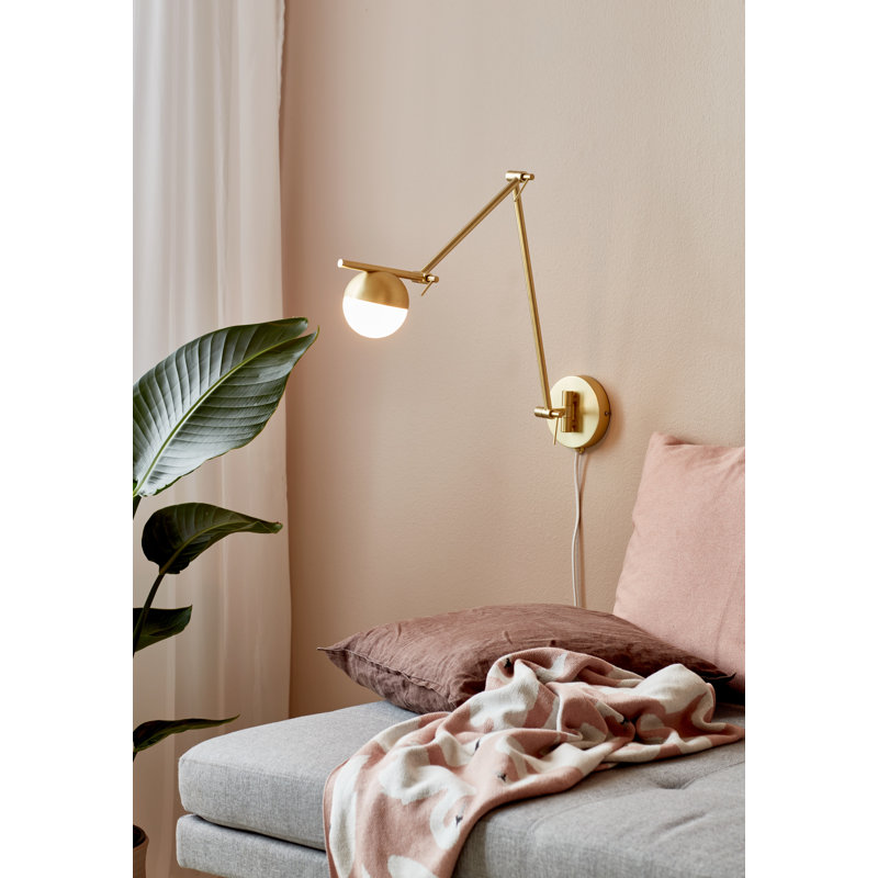 Swing Arm Sconce, Black