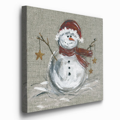 " Linen Snowman I "