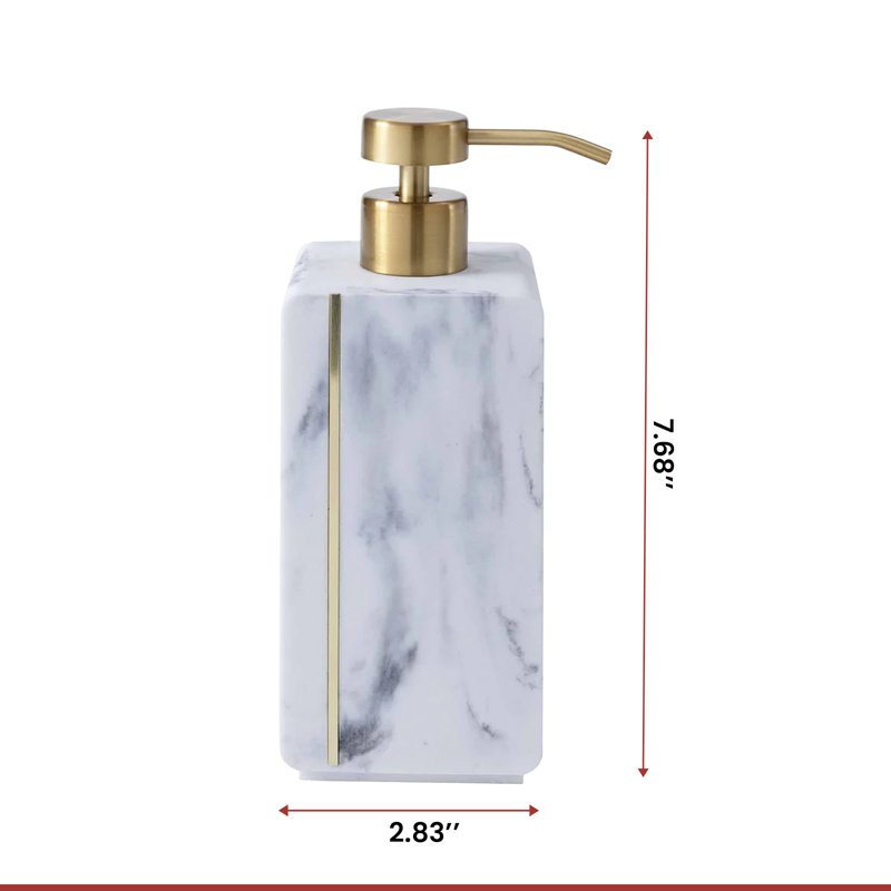 Distributeur de lotion en marbre Oro Streak