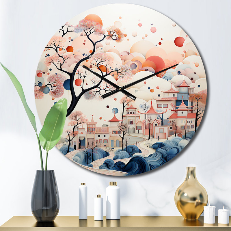African Silk Road Memories - Horloge murale africaine, Petit