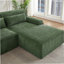 Boneless L-Shape Sectional Sofa, Mnimalist Design Couch For Living Room, Apartment-898916413-898916406