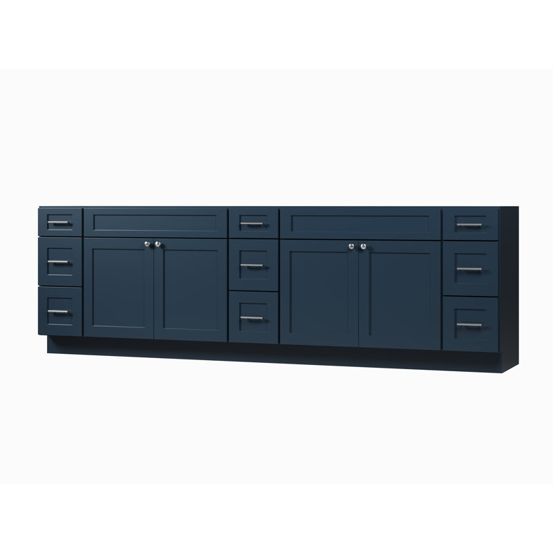 108 Double Bathroom Vanity Base Only, Blue