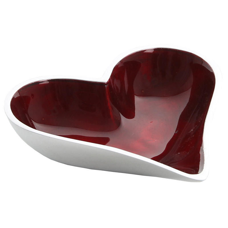 17 Stories Kenmure Aluminum Serving Bowl, Red