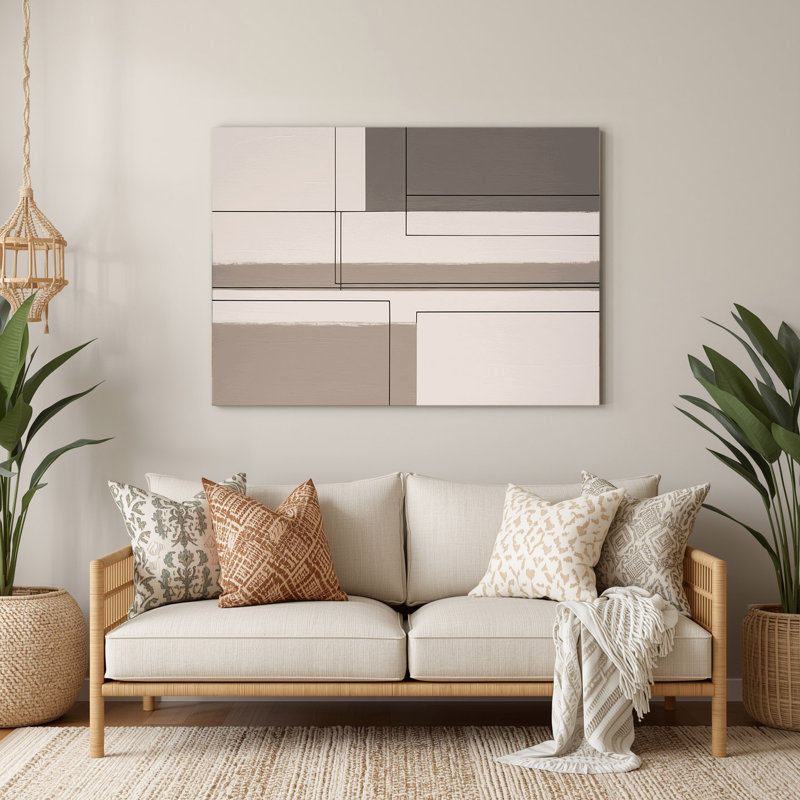Minimalisme 17, art mural gris en métal, H 12 po x l 18 po
