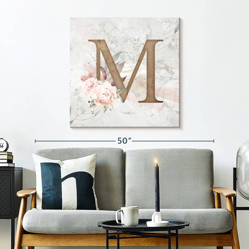 Tergel Floral Letter M