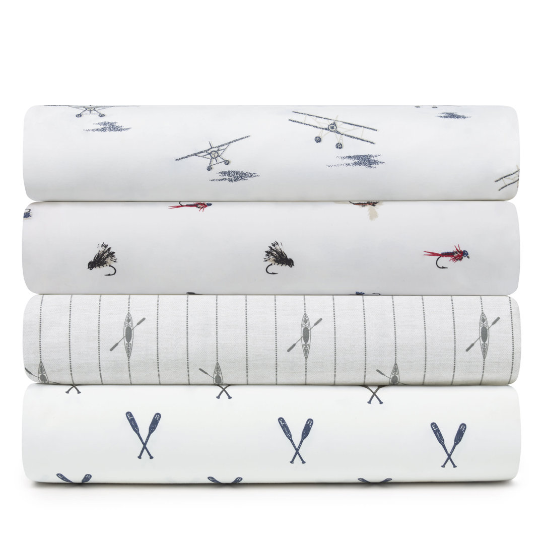 Eddie Bauer Printed Cotton Percale Sheet Sets Eddie Bauer 