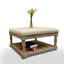 Repose-pieds de cocktail carré capitonné de 30 po de largeur Hammonton-943651827