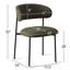 Chaise rembourrée avec pieds en métal-1586868573