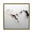 Toile avec cadre flottant or