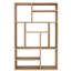 M Solid Wood Geometric Bookcase