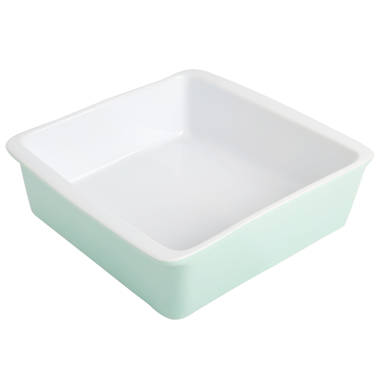 Martha Stewart Stoneware Square Casserole Dish With Lid White