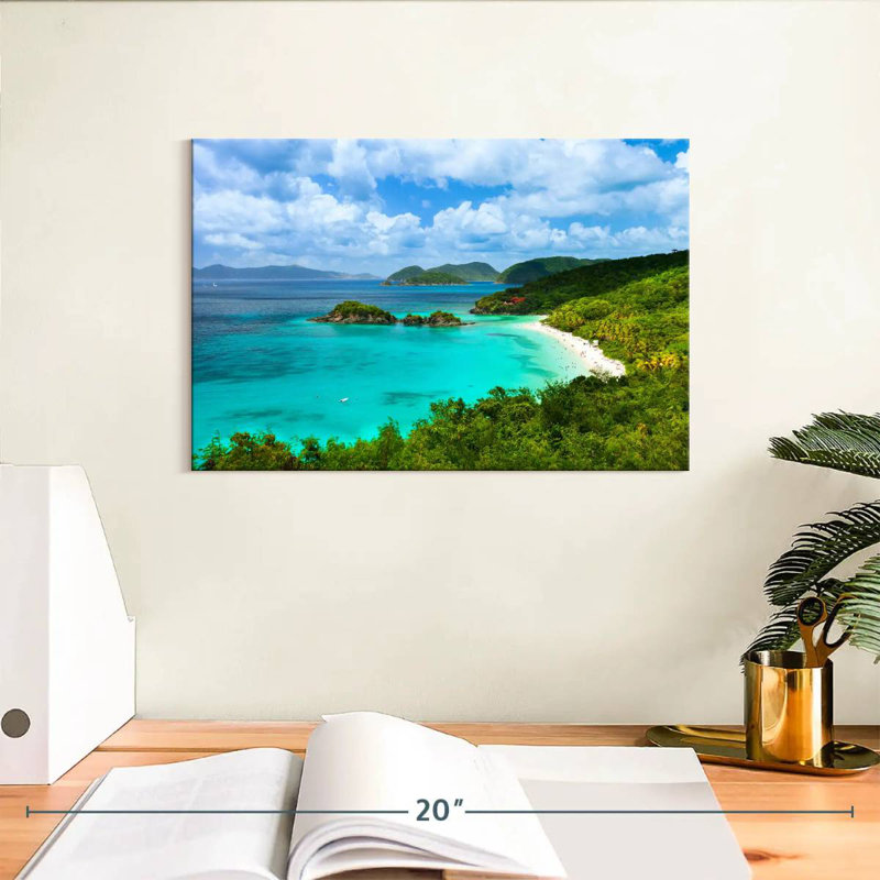 Carré des Caraïbes, baie Gillard, H 8 po x l 12 po
