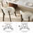 Upholstered Faux Leather Dining Chairs With Curved Back, Angled Walnut Oak Legs, Modern Armless Side Chairs For Kitchen & Dining Room  (Set of 2)-2043052260
