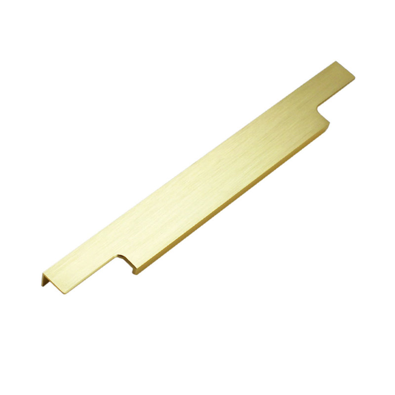 Dowell Kitchen Cabinet Finger Pull, 13", Gold