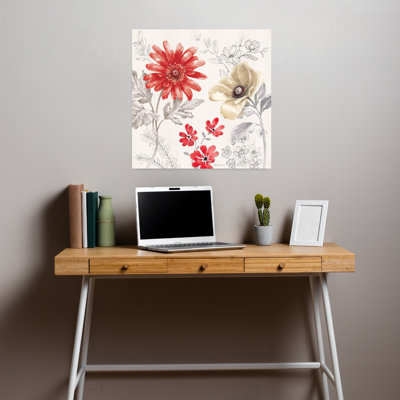 Flora Toile II Contemporary Flower Art