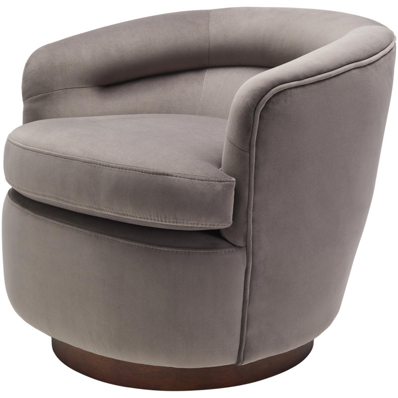 Chaise pivotante Mevlude, Polyester gris