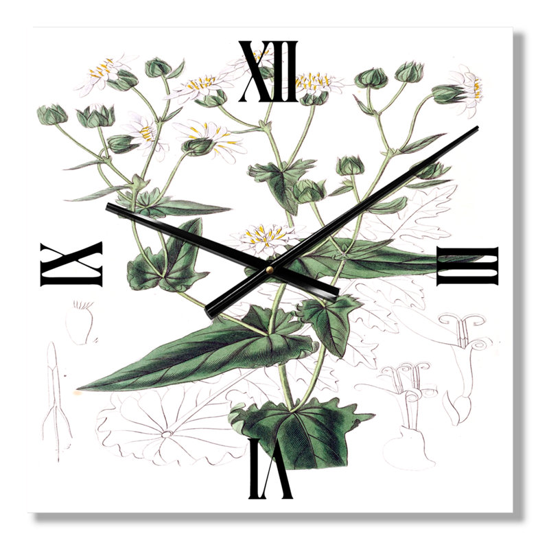 Horloge murale rétro Vintage Plant Life XXII, Grand