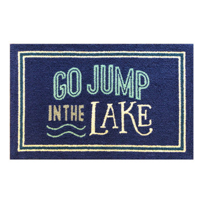 Go Jump In The Lake - bleu marine, taille 30 po x 48 po