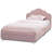 Delta Children Upholstered Velvet Scalloped Twin Bed-61436532
