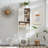 Riccio Freestanding Over The Toilet Storage Cabinet with Sliding Fluted Door Adjustable Shelf-2051120543
