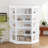 83.4" Tall 5-Tier Open Wood Bookcase With Corner Shelf Suite And Adjustable Shelves-104470681