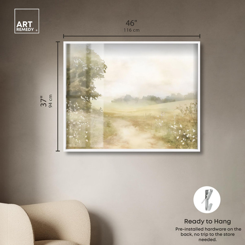 «English Escape Shadowbox Print» par Art Remedy, H 37 po x l 46 po, Blanc