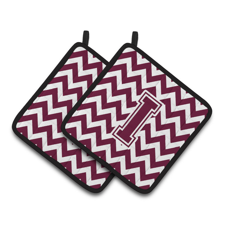 Poignée à chevrons, I, Marron / blanc