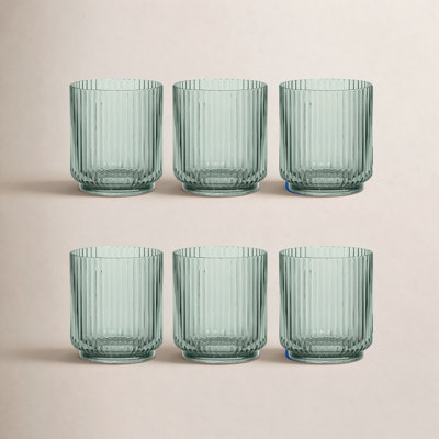 Laya Fluted Acrylic Low Tumbler Glass