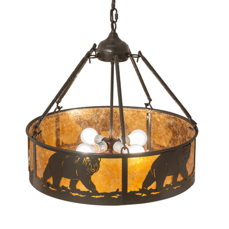 Lone Bear 4 - Light Chandelier