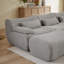 Canapé modulaire convertible en forme de U avec repose-pieds, velours côtelé moelleux, aucun assemblage requis-132524293