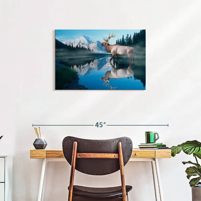 Reflections Of Glacier, 20" H x 30" W