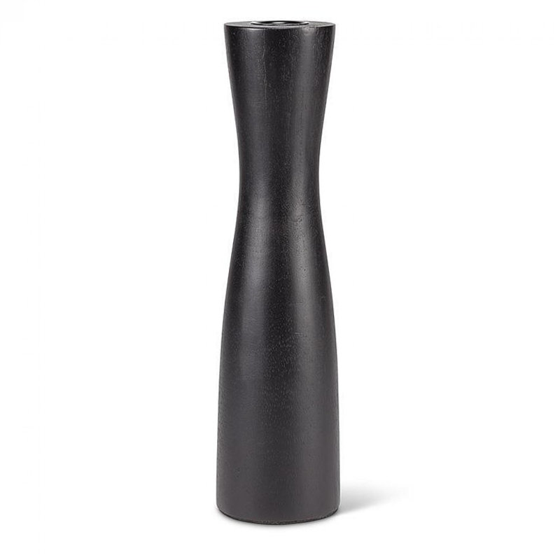 Bougeoir de table H 10 po Mangowood, Noir