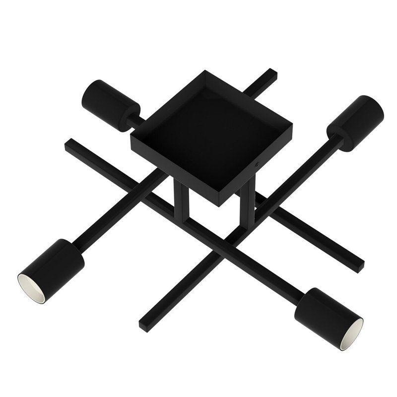 Semi Flush Mount, Black