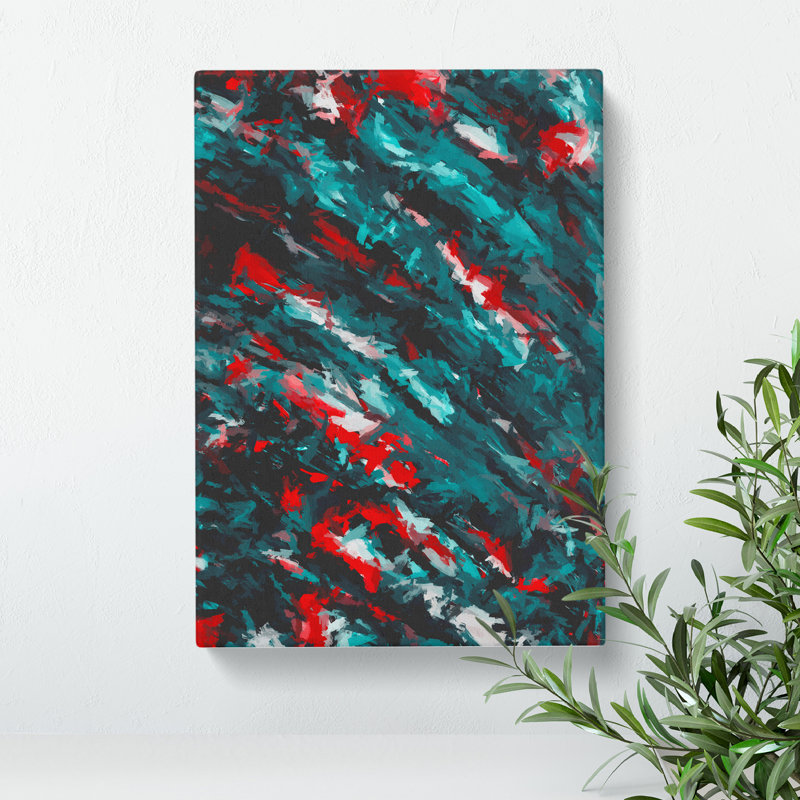XC1022-4782X Twist And Turns Abstract - Wrapped Canvas Print, 60cm H x 40cm W x 3cm D