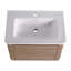 Meuble-lavabo mural avec lavabo en céramique blanche, 1 porte à fermeture douce, emballage KD-1651984831