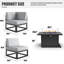 9 - Piece Outdoor Modular Sectional Set with Fire Table-811570778